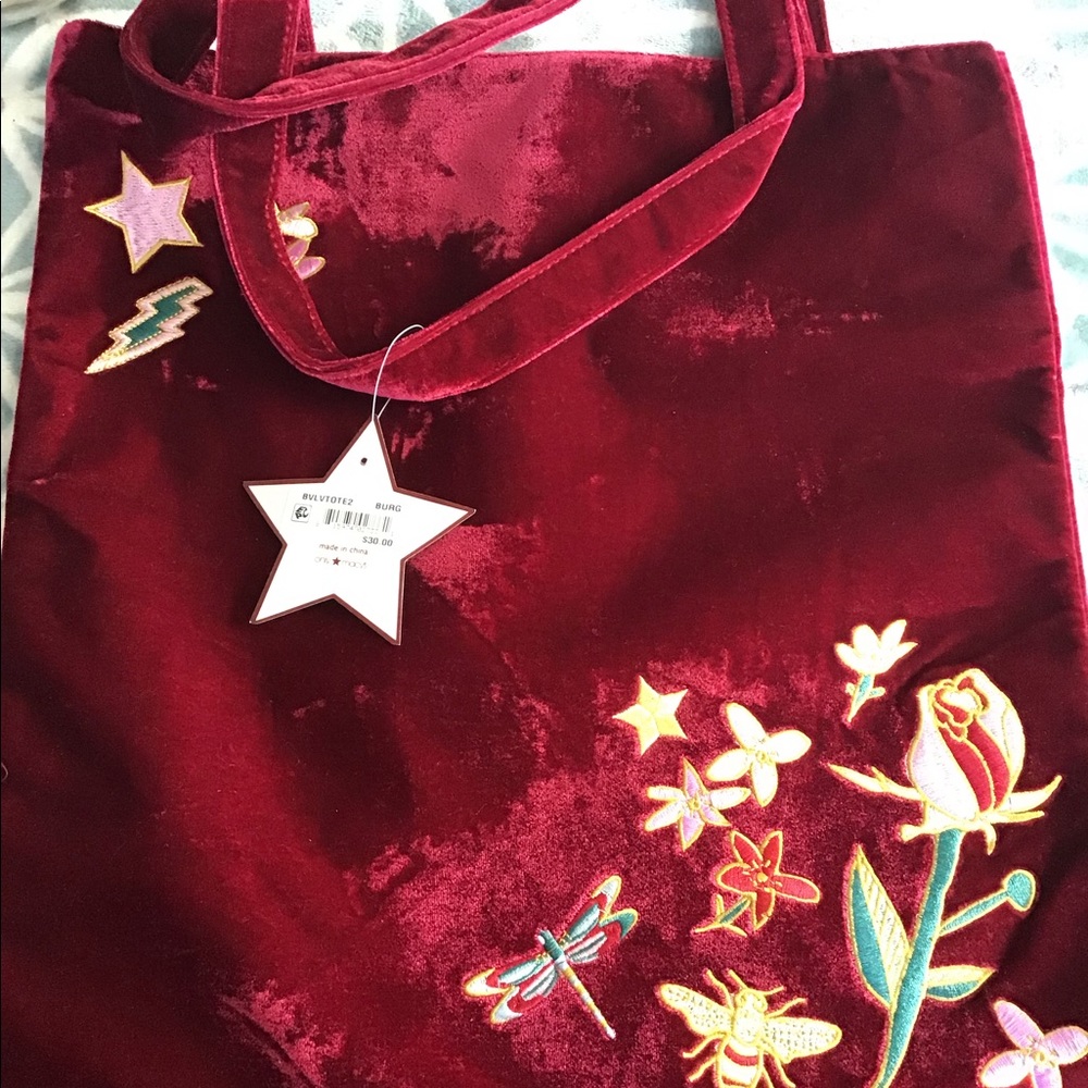 Velvet Tote & Notebook Set - Picture 2 of 7